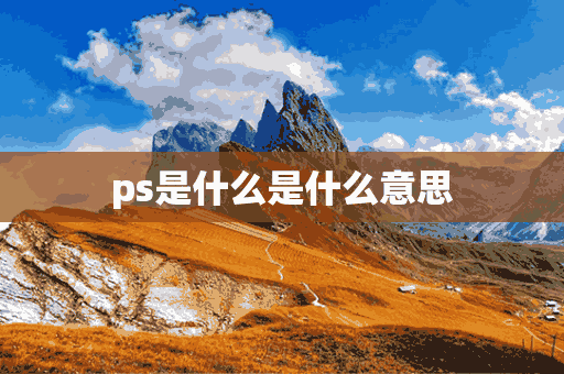 ps是什么是什么意思